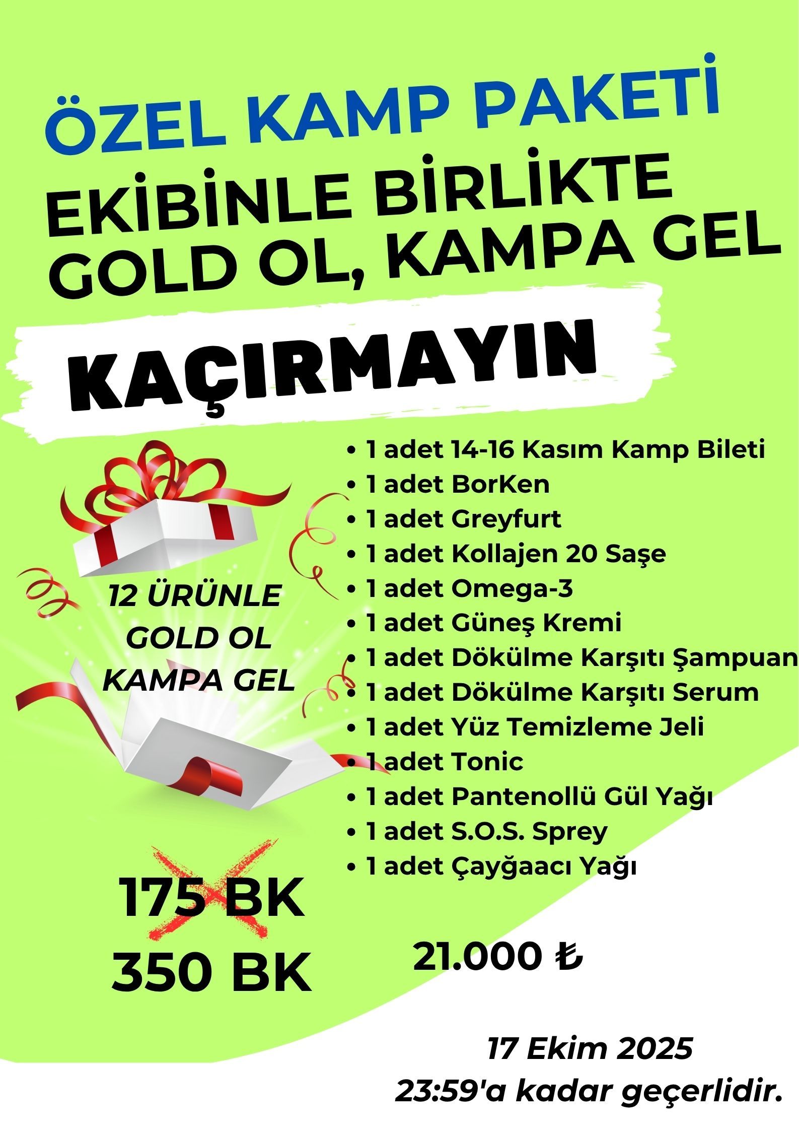 ÖZEL KAMP PAKETİ